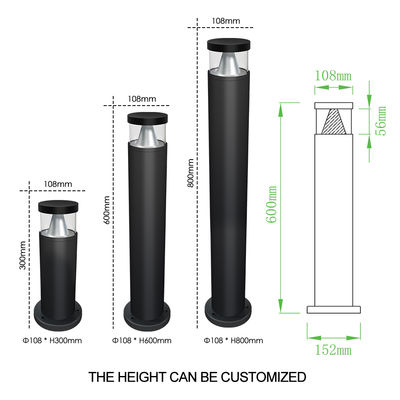 چراغ چمنی LED ضد آب IP65 آلومینیومی دکوراسیون فضای باز حیاط مسیر ویلا باغ روشنایی