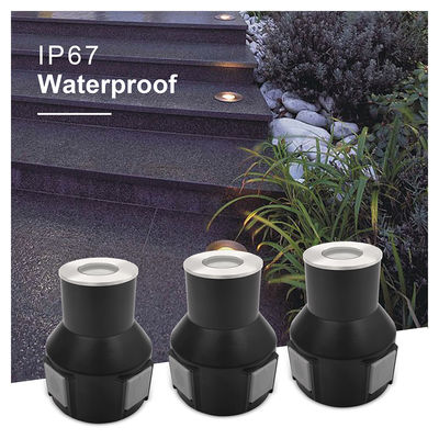 3W IP67 چراغ های پله باغ RGB3in1 خانه آلومینیومی پوشش جلو فولاد ضد زنگ با گارانتی دو ساله