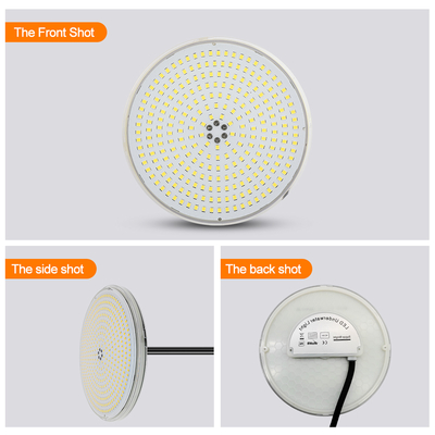 پنل چراغ استخر LED پر شده با رزین اپوکسی، جایگزین لامپ PAR56 سفید گرم، ø178*25mm