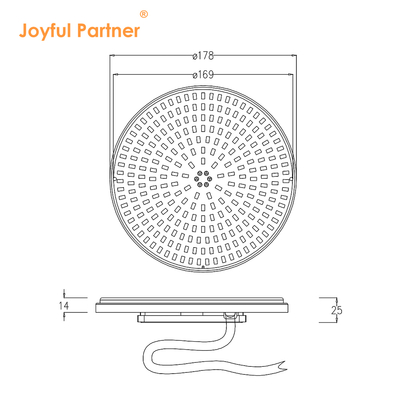 چراغ استخر LED فوق العاده نازک AC12V با توان 6W، 10W، 18W، 25W، 35W - جایگزینی آسان و تنظیم حرارت