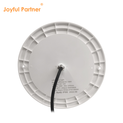 بازتاب دهنده نور استخر پر از رزین 160mm DC12V 10W کاملا پلاستیکی SMD2835 108pcs رنگ RGBW ولتاژ ثابت