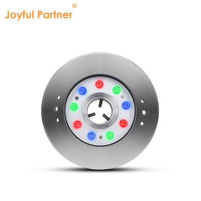 LED Water Jet Fountain Lights Outdoor Waterproof Stainless Steel RGB DMX Round Ring