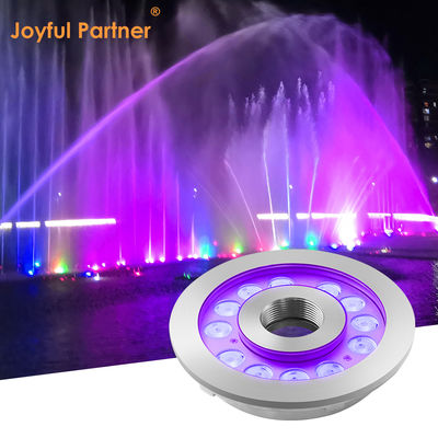 IP68 LED فواره نور 36W فولاد ضد زنگ 3 در 1 RGB نور زیر آب