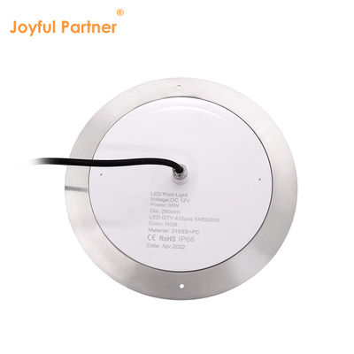 IP68 LED PAR56 Pool Light RGB تغییر رنگ 12VDC AC 35W DIA 280mm SMD2835 432pcs با بسته رنگی