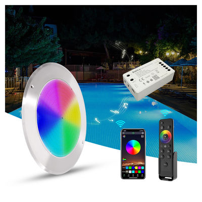 IP68 LED PAR56 Pool Light RGB تغییر رنگ 12VDC AC 35W DIA 280mm SMD2835 432pcs با بسته رنگی