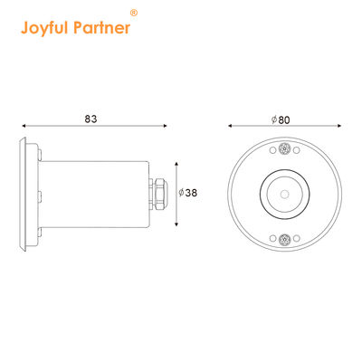 چراغ استخر شنا 3W DC24V SS ماده CE گواهی طولانی مدت ضد درخشش عمیق با بسته بندی کارتن