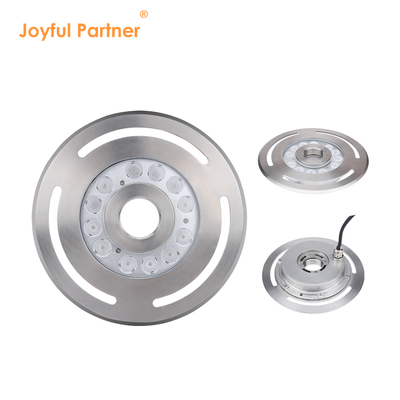 زیر آب LED فواره نور IP68 12W 24W 36W گرم سفید آبی RGB فولاد ضد زنگ 316L با قطر 285mm