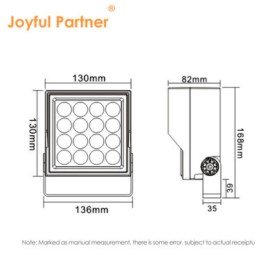 Factory Custom-Made 16W Outdoor LED Projector Flood Light 3500K Color Temperature for Garden & Stadium CE ROHS Certified