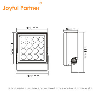 Factory Custom-Made 16W Outdoor LED Projector Flood Light 3500K Color Temperature for Garden & Stadium CE ROHS Certified