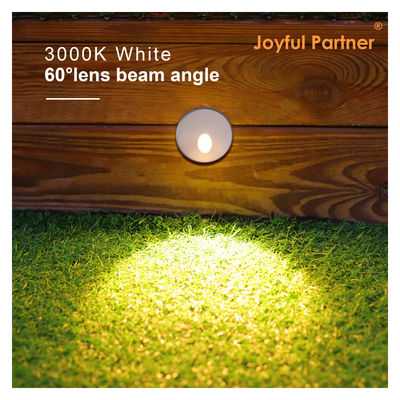 چراغ های پله ای توکار سفارشی AC220V بدنه آلومینیومی دایکاست با آستین نصب پلاستیکی برای راه پله ها