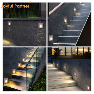 چراغ پله LED گرد 1 وات 2 وات محفظه آلومینیومی ریخته گری نصب شده روی دیوار برای راهرو در فضای باز