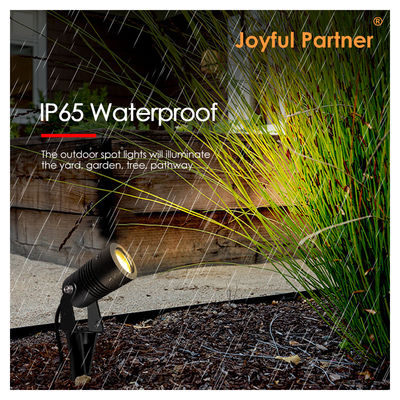 شریک شاد Led Garden Spotlights در فضای باز 6W COB DC12V / DC24V 3000K سفید گرم برای پیاده روی مسیر باغ