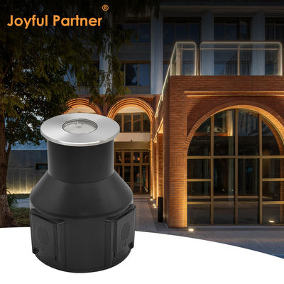 نور زیرزمینی IP67 درخشان ولتاژ پایین 1W 3W 3000K DC24v شکل مربع گرد با پوشش جلو فولاد ضد زنگ