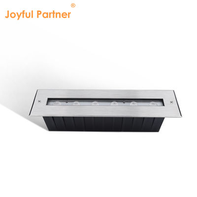 روشنایی زیر آب IP68 RGB رنگ استیل ضد زنگ 316L 6*2W DC24V DMX 512 قابل کنترل برای پرده های آب