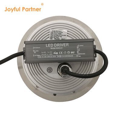 چراغ های زیرزمینی LED IP67 آلومینیوم 12W 24W 36W DIA185MM با لنز نامتقارن