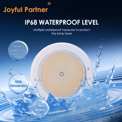 رنگ زیر آب LED استخر شنا رزین پر IP68 35W AC12V کنترل از راه دور PAR56 نور سفید