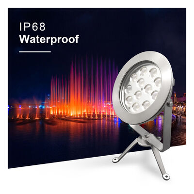 LED RGB چراغ های استخر OEM CE ROHS گواهینامه فولاد ضد زنگ316 IP68 12x2W