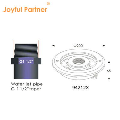 چراغ نازل فواره استخر استیل ضد زنگ 316L RGBW 4in1 DMX برای فواره های کوچک