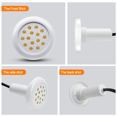 لامپ استخر RGB IP68 ضد آب به طور کامل چسبیده 12V 25W ضد نفوذ تکنولوژی مواد PC