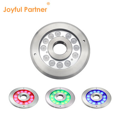 چراغ فواره ای زیر آب LED سفید گرم 12 ولت 12 وات SS 316 با طول کابل 2 متر