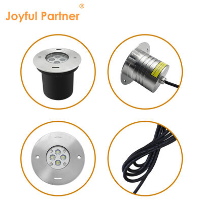 چراغ زیر آب LED DIA110MM 4W 8W DC24V 316 پوشش جلو فولاد ضد زنگ با جعبه سیاه پلاستیکی