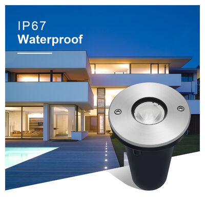 چراغ دفنی LED IP67 1W 3W DIA67MM DC24V ضد آب توکار برای فضای باز باغ
