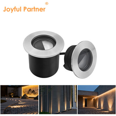 چراغ دفنی فضای باز LED با روکش جلویی استیل ضد زنگ 316، ضد آب IP67، توان 4 وات Cree LED، قطر 80 میلی متر