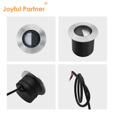 چراغ دفنی فضای باز LED با روکش جلویی استیل ضد زنگ 316، ضد آب IP67، توان 4 وات Cree LED، قطر 80 میلی متر
