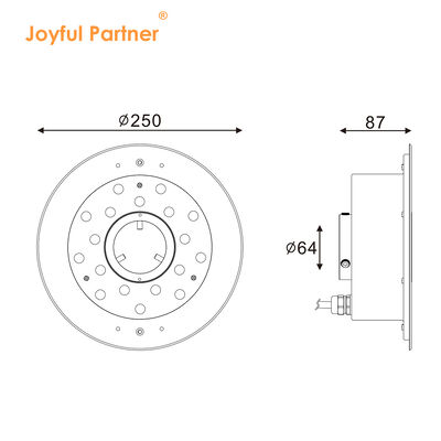 چراغ فواره ال ای دی DMX512 DC24V قابل کنترل استیل ضد زنگ RGBW تغییر رنگ برای چشم انداز زیر آب