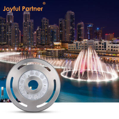 چراغ فواره LED با سوراخ مرکزی 12W DIA285MM DMX کنترل RGB 3In1 برای چشم انداز باغ