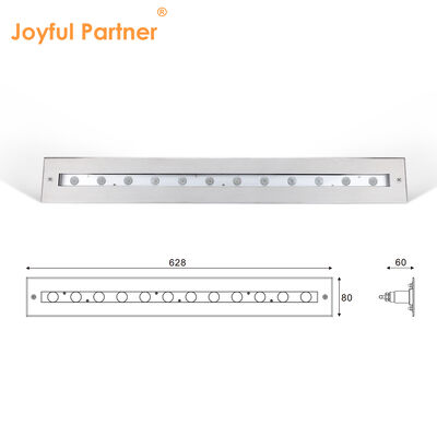 چراغ خطی زیر آب DC12V 12W IP68 کنترل از راه دور ضد آب RGB LED برای استخر شنا