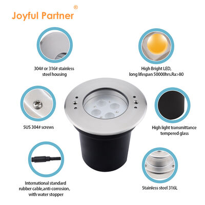 چراغ های زیر آب استخر شنا طراحی جدید فولاد ضد زنگ 316L درب بیرون 4W چراغ LED