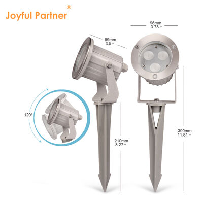 چراغ‌های نقطه‌ای باغی LED ضد آب با لامپ پلاستیکی اسپایک LED GU10 MR16 برای باغ و حیاط