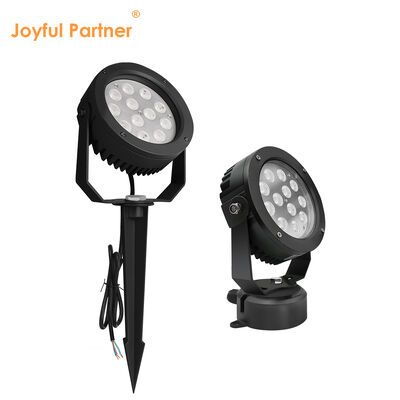 چراغ LED باغ 36W DMX512 راننده داخلی DC24V RGB3in1 سیاه درب بیرونی پوشش پودری قطر 160MM