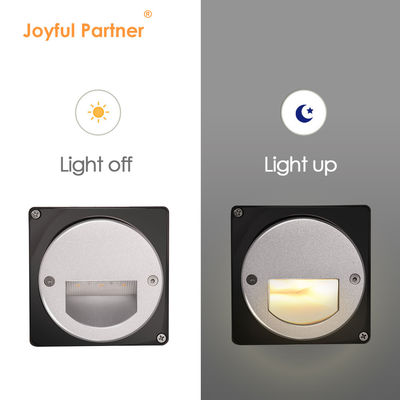 آلومینیوم در فضای باز LED نور مرحله ای IP65 دور پوشش مربع آستین دیوار پله