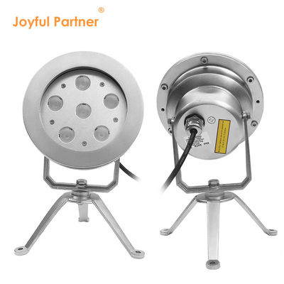 چراغ فواره ای ال ای دی 6 * 2W RGB DMX فولاد ضد زنگ316 بدن DC12V/24V IP68 برای استخر های شنا