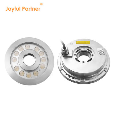 چراغ فواره ای LED با قدرت بالا IP68 فولاد ضد زنگ با سوراخ مرکزی