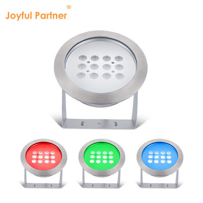 چراغ زیر آب RGB AC / DC 12V 24V LED 12W ضد آب IP68 316 فولاد ضد زنگ