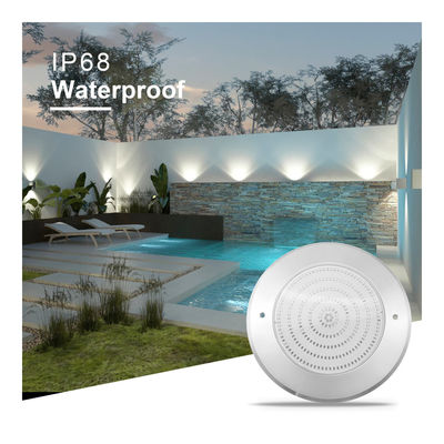 ضد آب PAR56 LED Pool Light 316 SS ABS خانه Ultra Thin 7.5mm رزین پر شده دیوار نصب شده 230MM 18W 25W DC AC12V