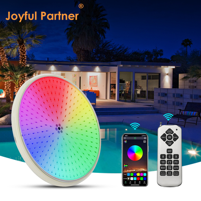 IP68 ضد آب RGB / RGBW تغییر رنگ استخر چراغ های تخت با رزین پر شده استخر شنا نور زیر آب