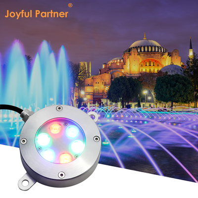 ورود جدید RGB 3 در 1 رنگ قدرت بالا 18W 316 فولاد ضد زنگ LED تخت UI Underwater Light با U Type Bracket