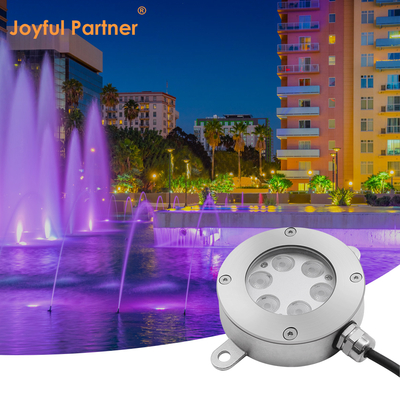 چراغ فواره ای LED شریک شاد ضد آب IP68 استیل ضد زنگ 316 قطر 115*32 میلی متر چراغ استخر