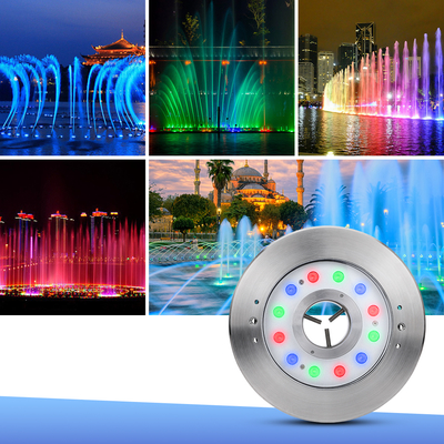 IP68 آبپاش 12W 18W فواره RGB چراغ LED با گواهینامه CE RoHS