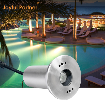 IP68 زیر آب دفن شده نور 3WRGB3in1 LED فولاد ضد زنگ 316L DC24V دکوراسیون برای استخر