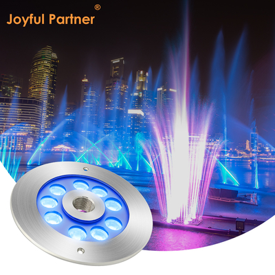 چراغ فواره ای LED 316 فولاد ضد زنگ RGB رنگ تک رنگ 170 * 61MM DC12V / 24V IP68 ضد آب