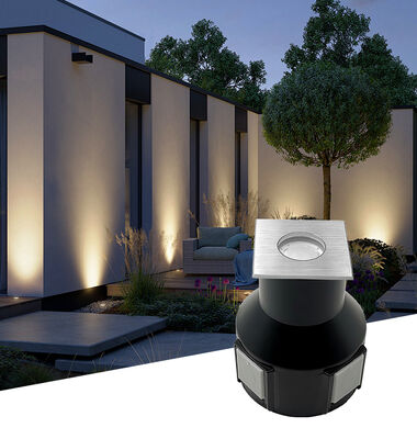 چراغهای دفنی LED 3 وات RGB 3 در 1 ولتاژ DC24V زاویه پرتو 60 درجه بدنه آلومینیومی ضد آب