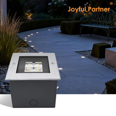 چراغ بیرونی مربع زیرزمینی 24 ولت 8 ولت 3000 کیلو گرم سفید آلومینیومی