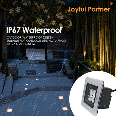 فولاد مربع روشن AC100-240V 4 * 2W LED 316 فولاد ضد زنگ با کابل الکتریکی 0.5M