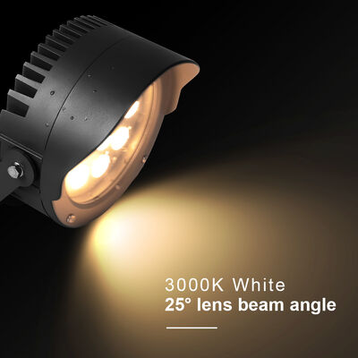 چراغ نقطه‌ای باغ LED با قطر فوکوس قابل تنظیم 160 میلی‌متر 36 وات داخلی DMX512